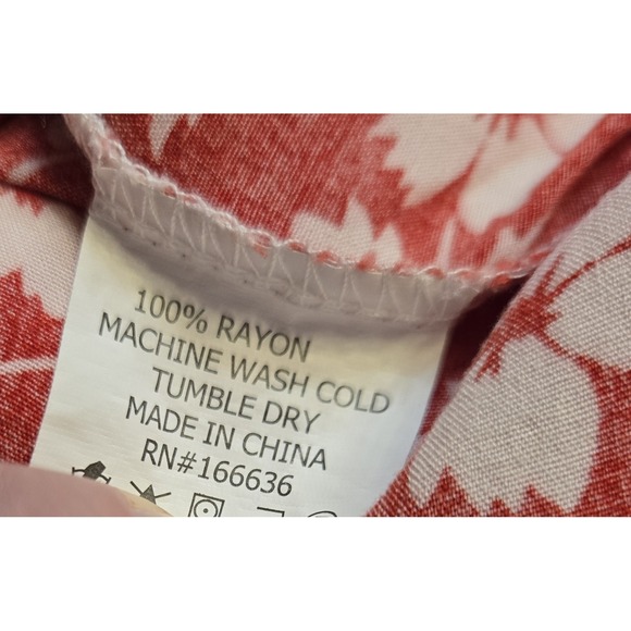 Anthropologie Kindred Red Floral Maxi Dress Womens 2X Milkmaid Fairy Coquette - Picture 6 of 8